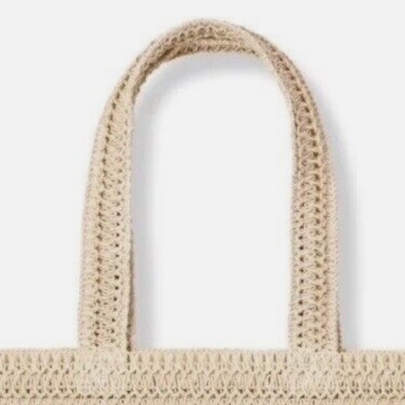BURBERRY Goddess Tote Bag Raffia Straw Beach NEW - Picture 5 of 6